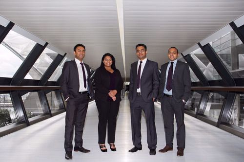 L-R: Sales director Jay Patel, marketing director Reena Gjoci, commercial manager Jayesh Hirani and operations director Yogesh Gopal