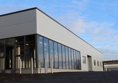 The AluFoldDirect Aluminium Glazing Design Centre Features Jack Aluminium's Commercial Doors