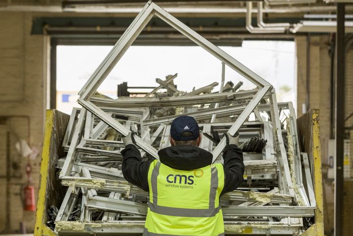 Recycling facilities at CMS Window Systems