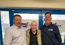 Darts legend visits Frame Fast