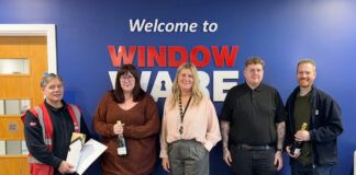 Window Ware staff mark combined 75 years of service