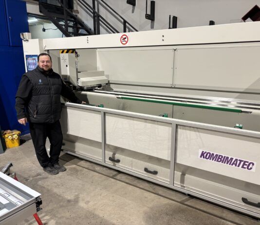 Aluminium Doors and Windows invests in Kombimatec CNC machine