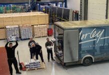 Morley Glass distributes Easter eggs to disadvantaged children