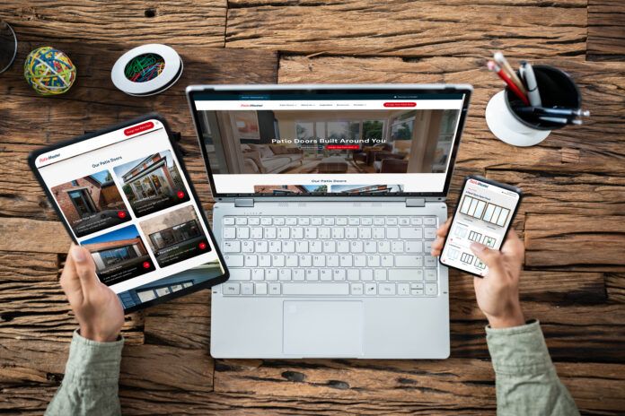 High,Angle,View,Of,Businessman,Using,Various,Applications,On,Electronic