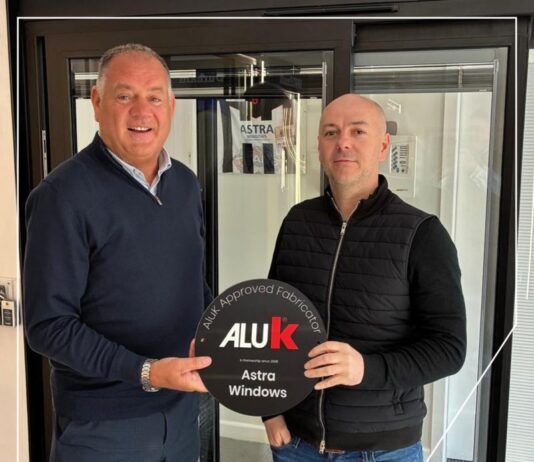 Astra Windows achieves AluK Approved Fabricator status