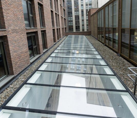 Brett Martin rooflight system installed at Nelson Place Brett Martin