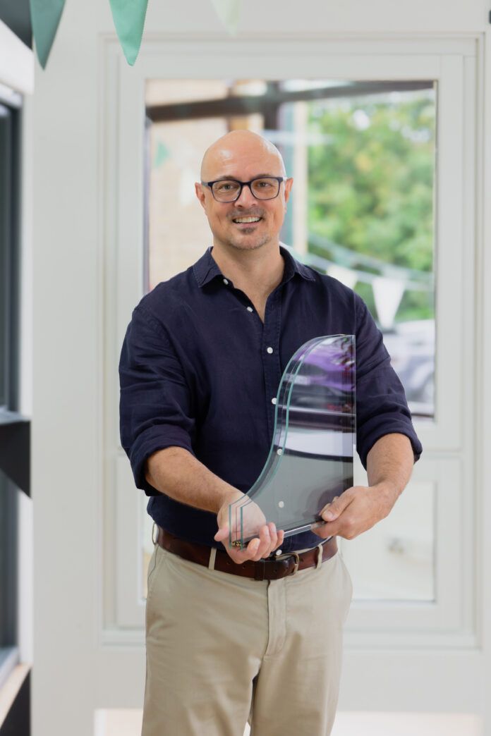 Morten Bach Valsted, Managing Director of Allan Brothers with TripleEco28 triple glazed units