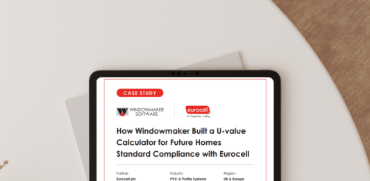 Windowmaker and Eurocell deliver product-specific U-value calculations